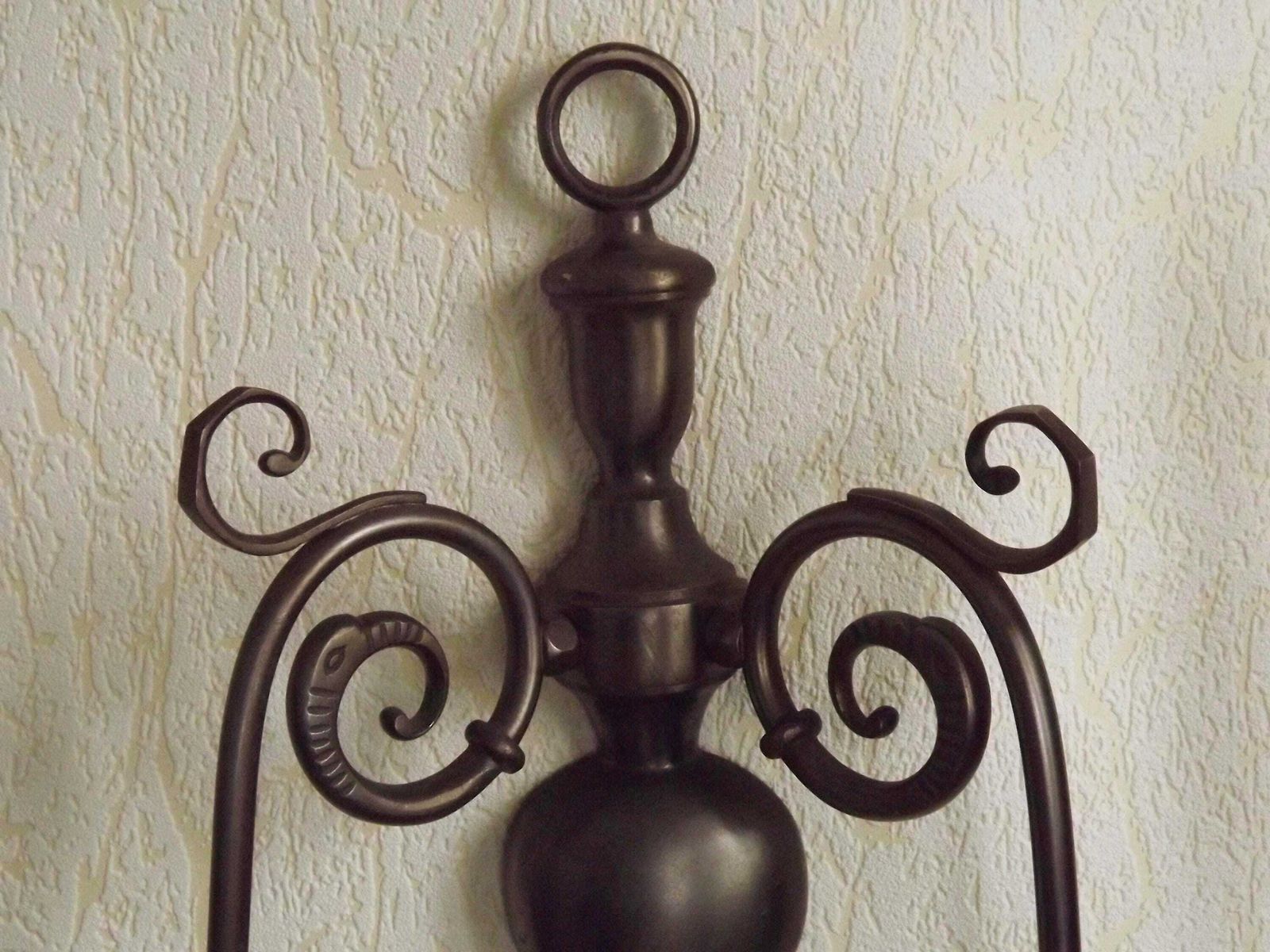 Pair Of Large Vintage French Silver Metal Double Flemish Style Wall Lights   French Vintage Lighting. Pair Silve Flemish Wall Sconces. photo buy