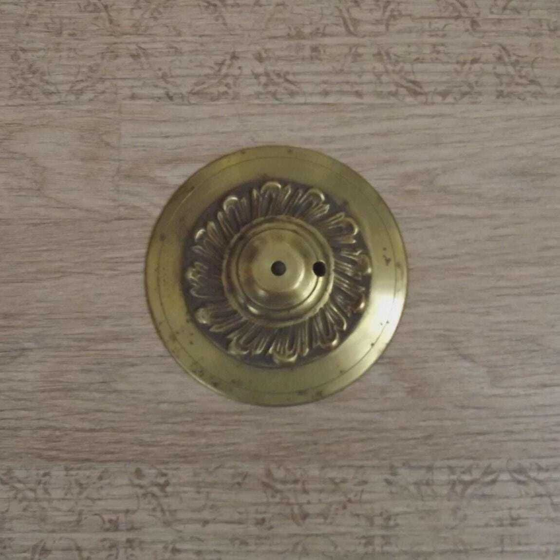 Lot de 8 coupelles bobeches en laiton pour lustre - Pièces de remplacement pour lustre et éclairage vintage français, restauration photo 95.0