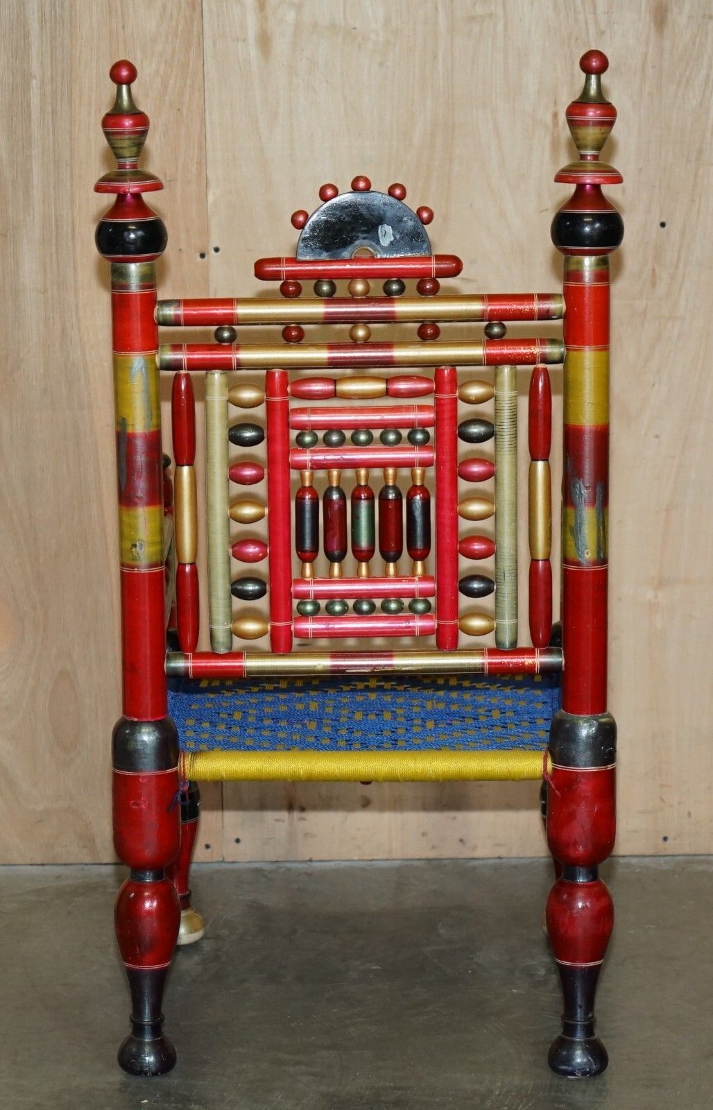 photo buy Pair Of Traditional Punjabi Tribal Wedding Chairs From Pakistan In Cedar Wood