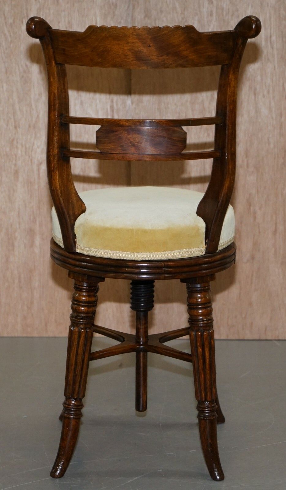 photo for sale Very Rare Gillows Of Lancaster Regency Rosewood Harpist Height Adjustable Chair