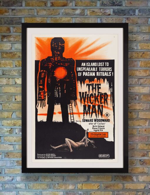 'The Wicker Man' Original Vintage Movie Poster, Australian, 1974 photo furniture