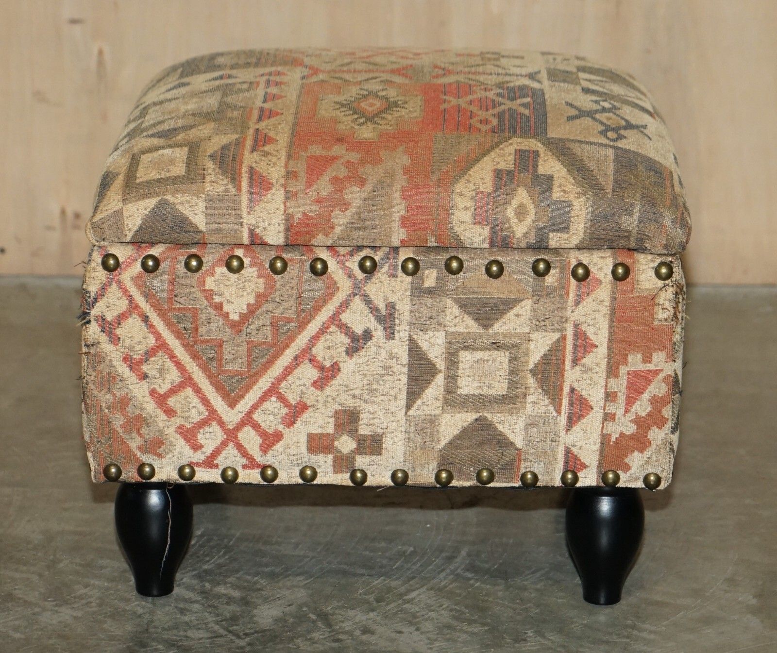 photo for sale George Smith Style Kilim Armchair & Ottoman Footstool With Internal Storage