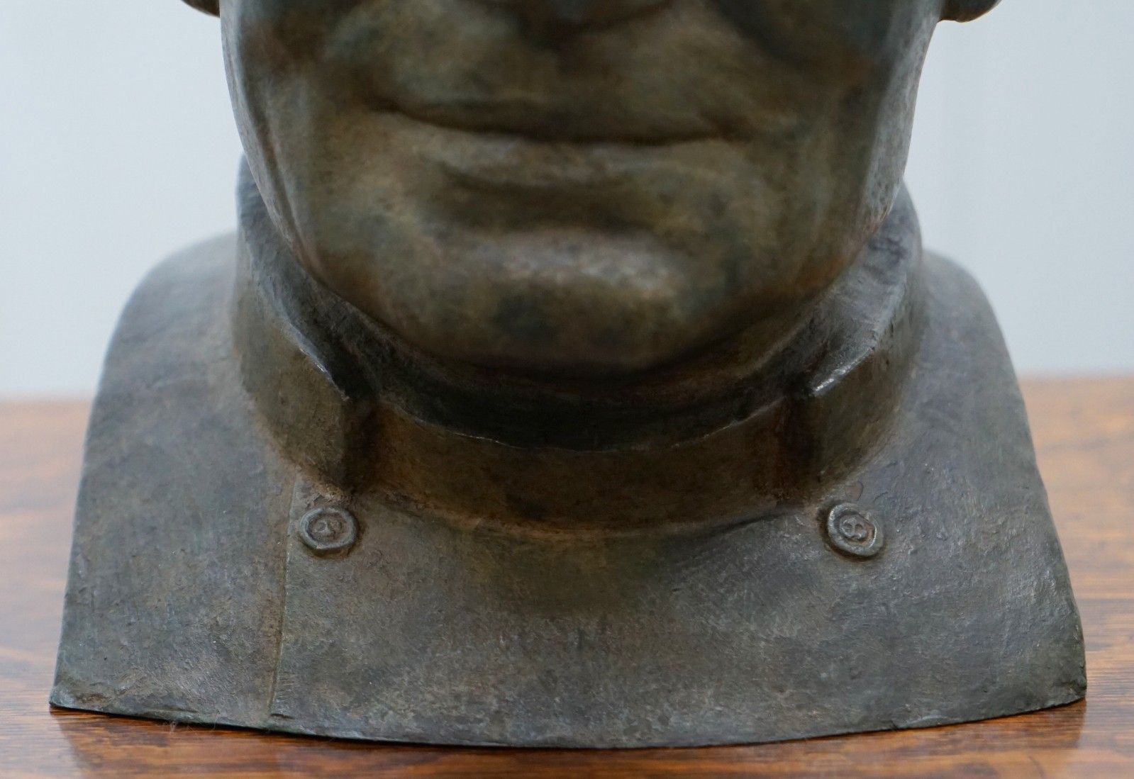 Rare 1840 Large Bronze Head Of Russian Priest Labelled James Bourlet & Sons Ltd photo vintage