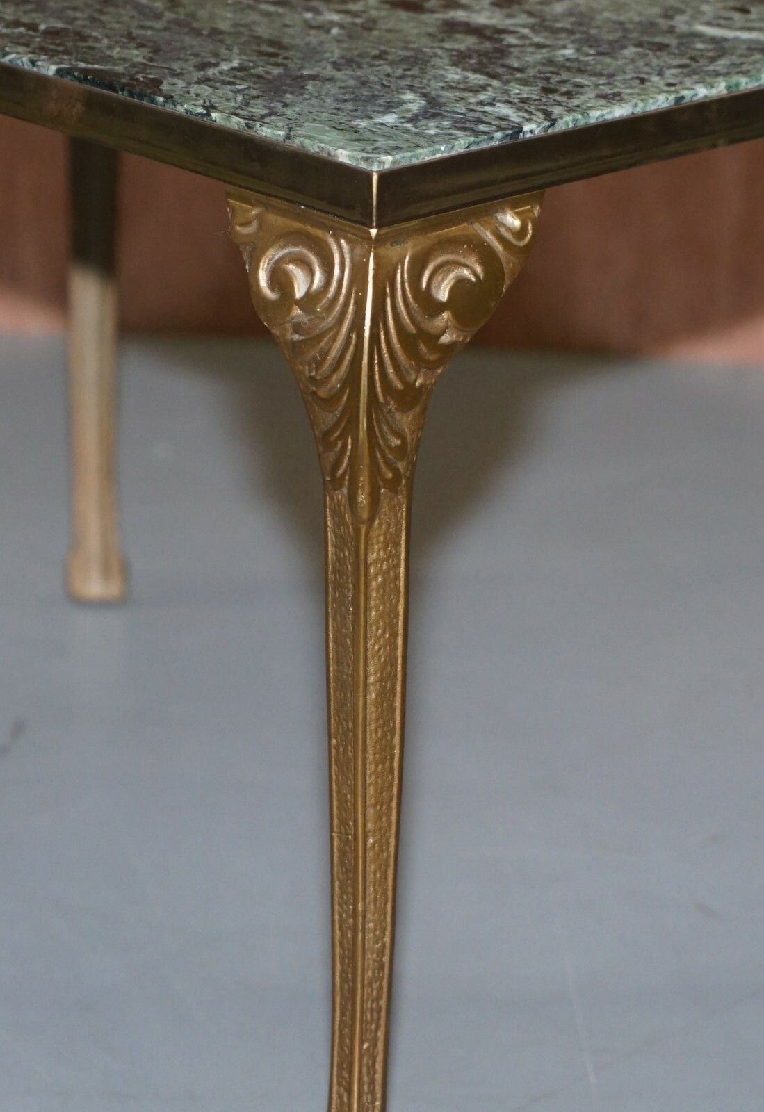 Pair Of Circa 1900 Green Marble Top Occasion Side Tables With Bronzed Frames photo buy