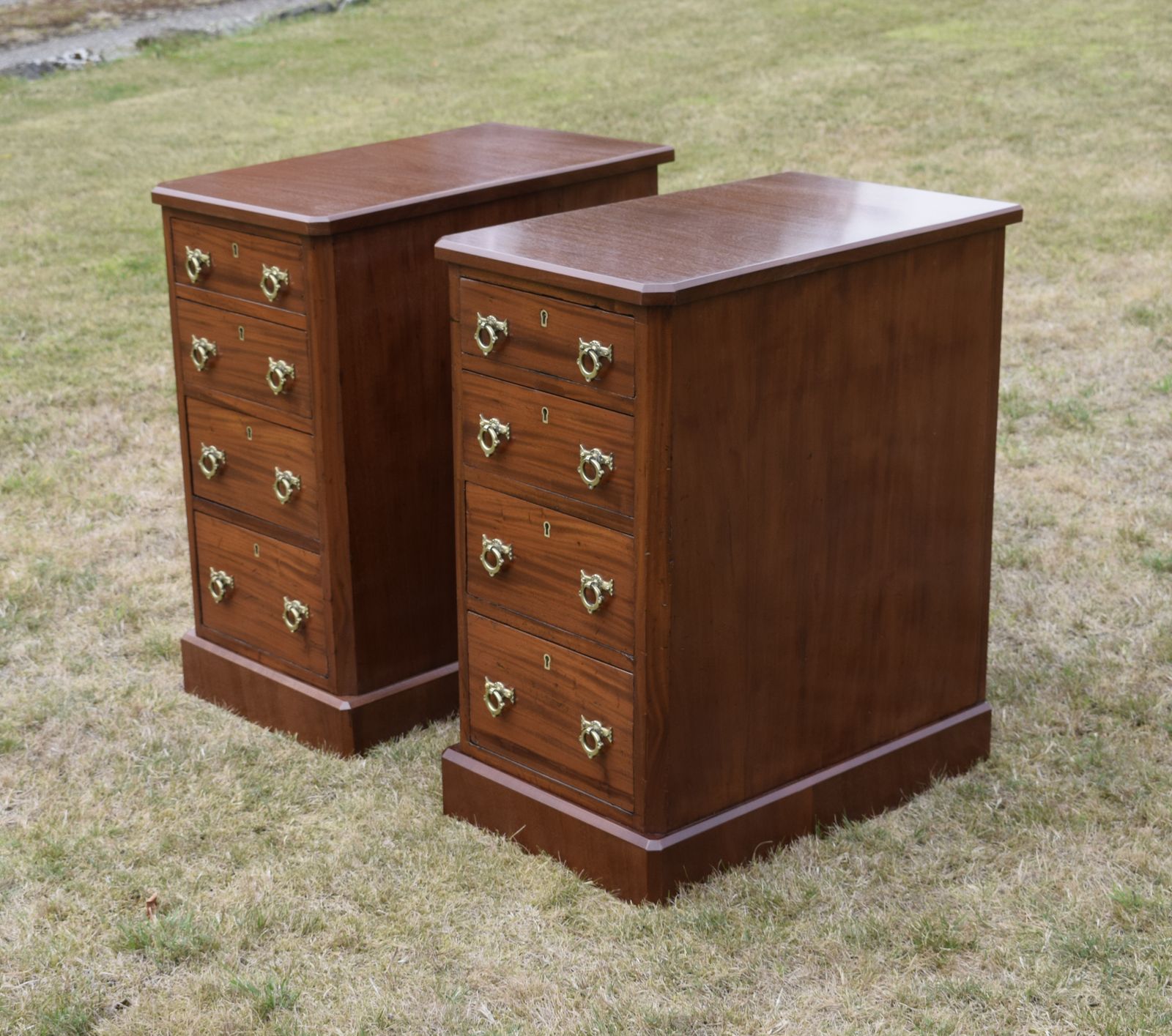 Furniture Pair Of Victorian Bedside Chests photo