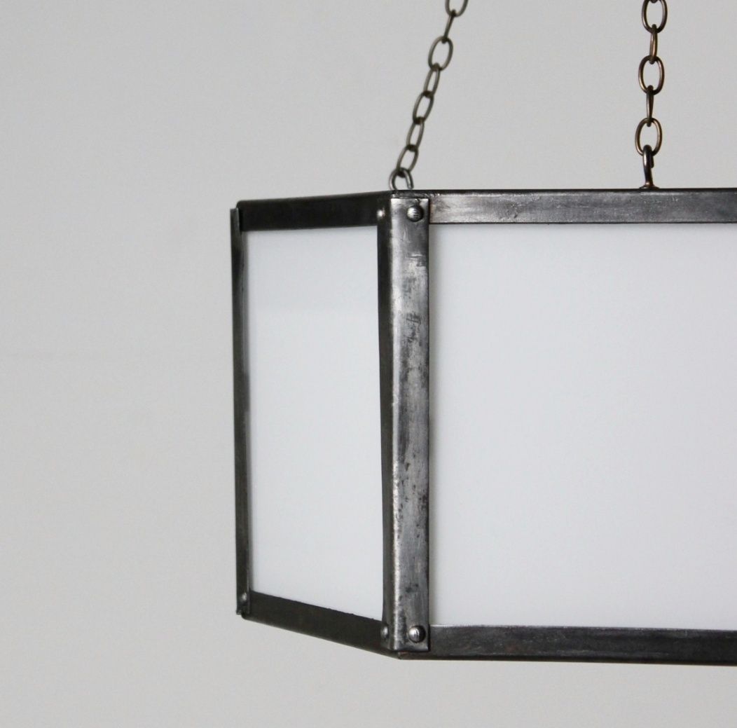 Antique Opaline Ceiling Light photo for sale