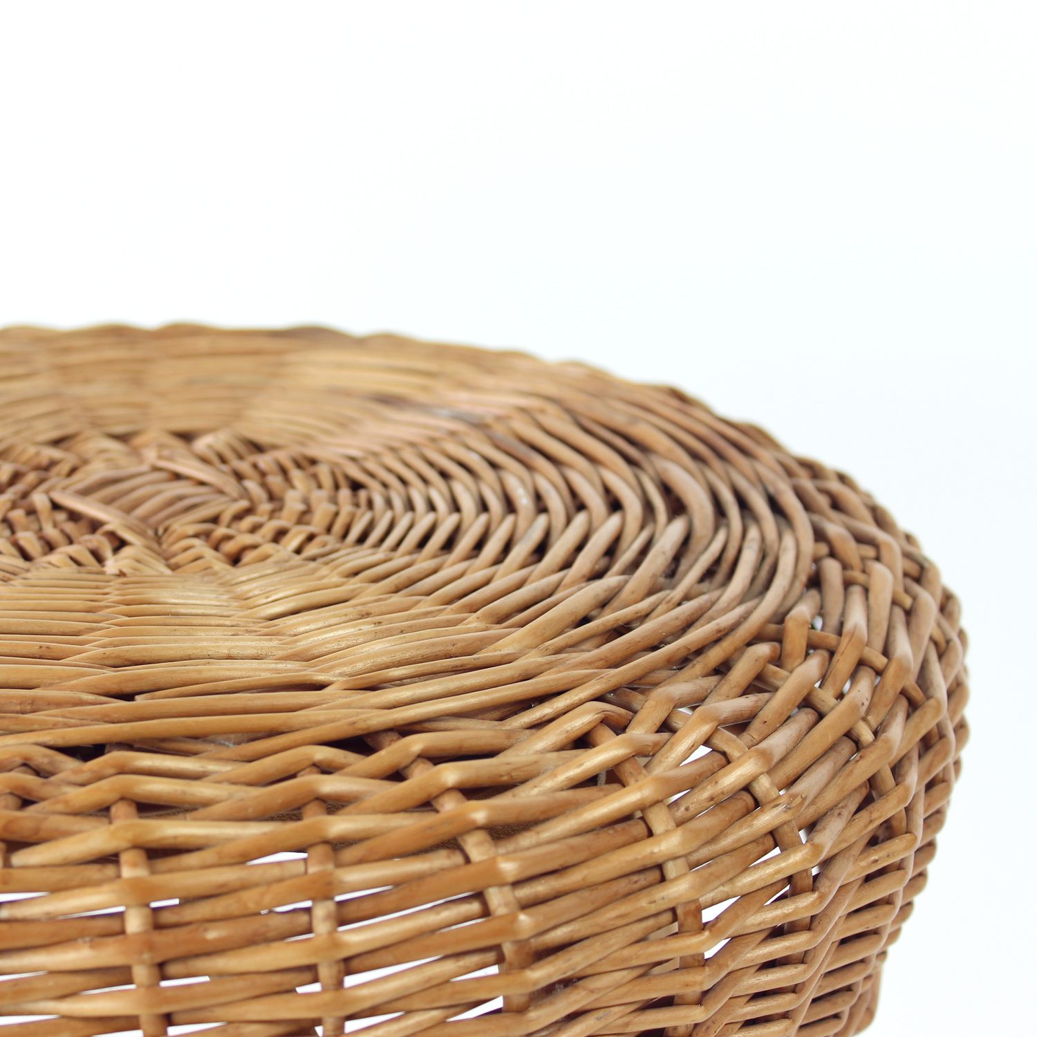 Vintage Rattan Stool, Czechoslovakia 1960s photo buy