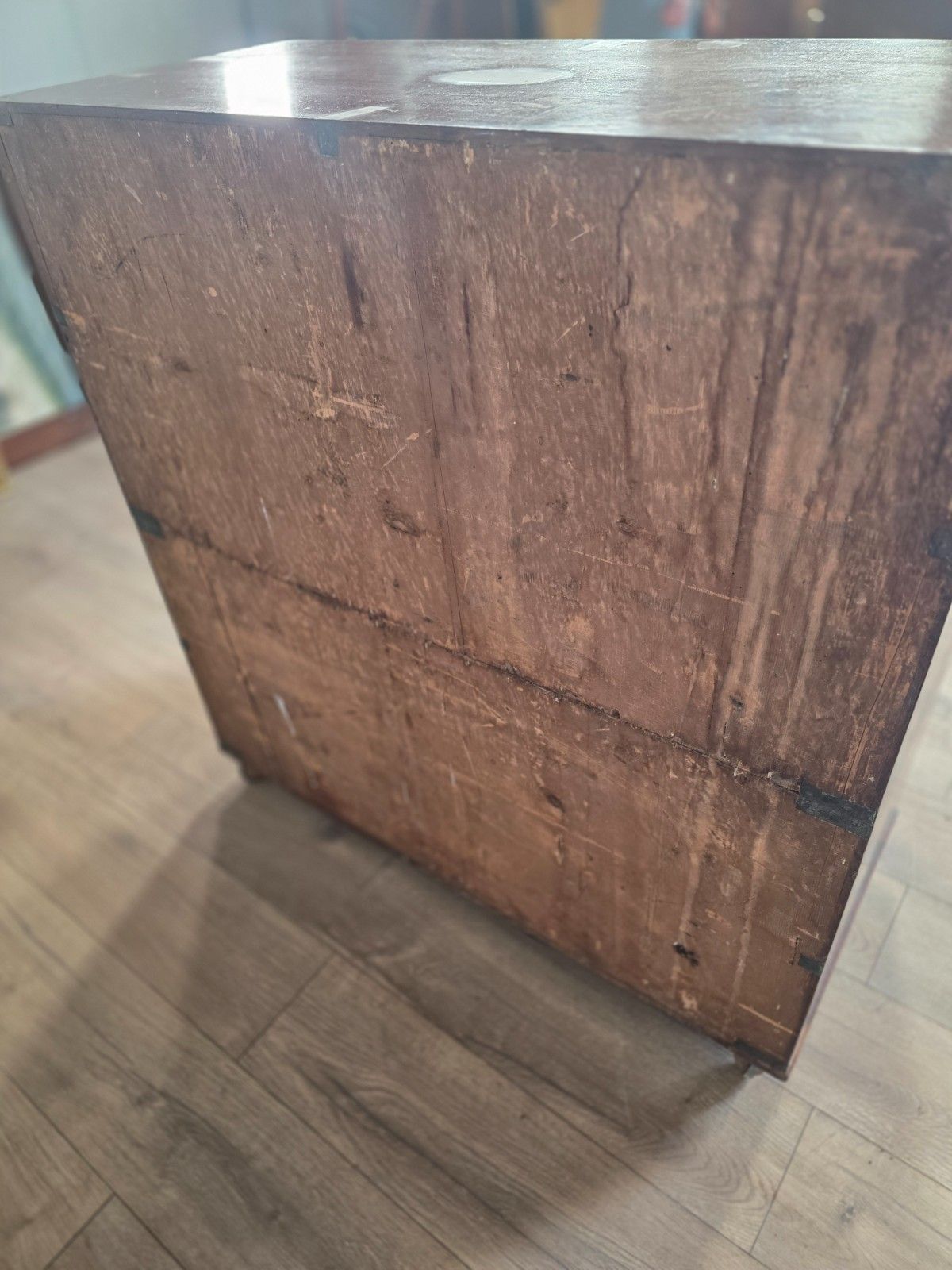 photo vinterior Antique Regency Teak Campaign 1830s Chest