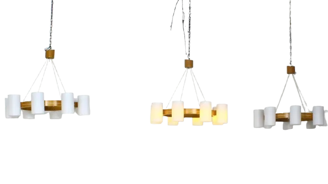 Large Mid Century Chandelier Designed By Uno & östen Kristiansson, Made By Luxus1960s. photo furniture