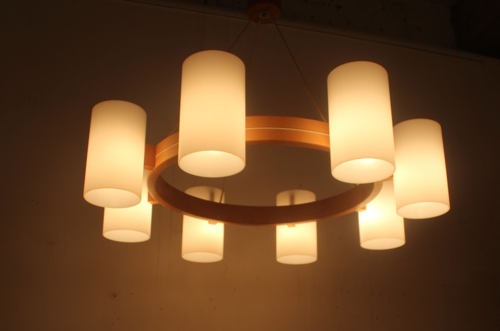 Large Mid Century Chandelier Designed By Uno & östen Kristiansson, Made By Luxus1960s. photo for sale
