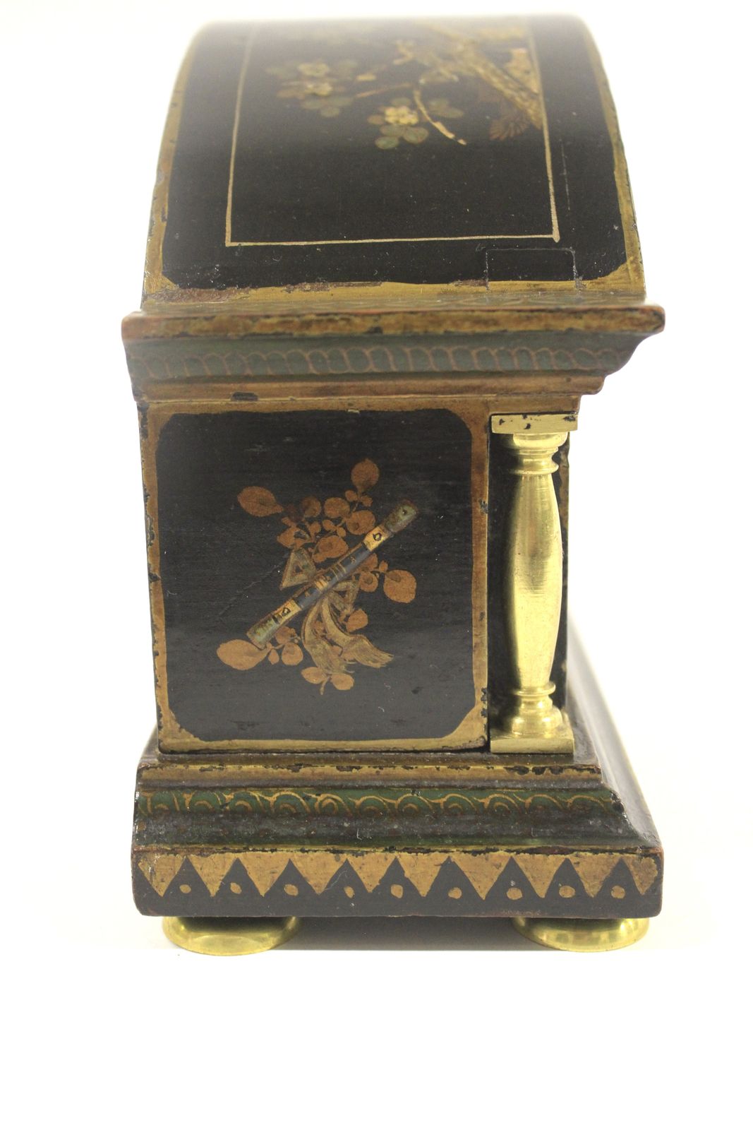 Chinoiserie Decorated Mantel Clock Circa 1920s photo buy