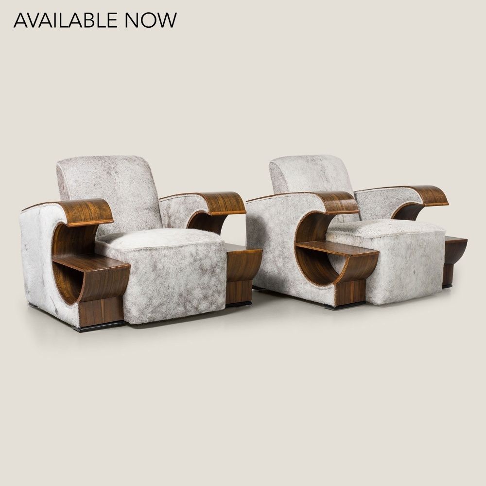 Pair Of Art Deco Armchairs, 1940s photo vinterior