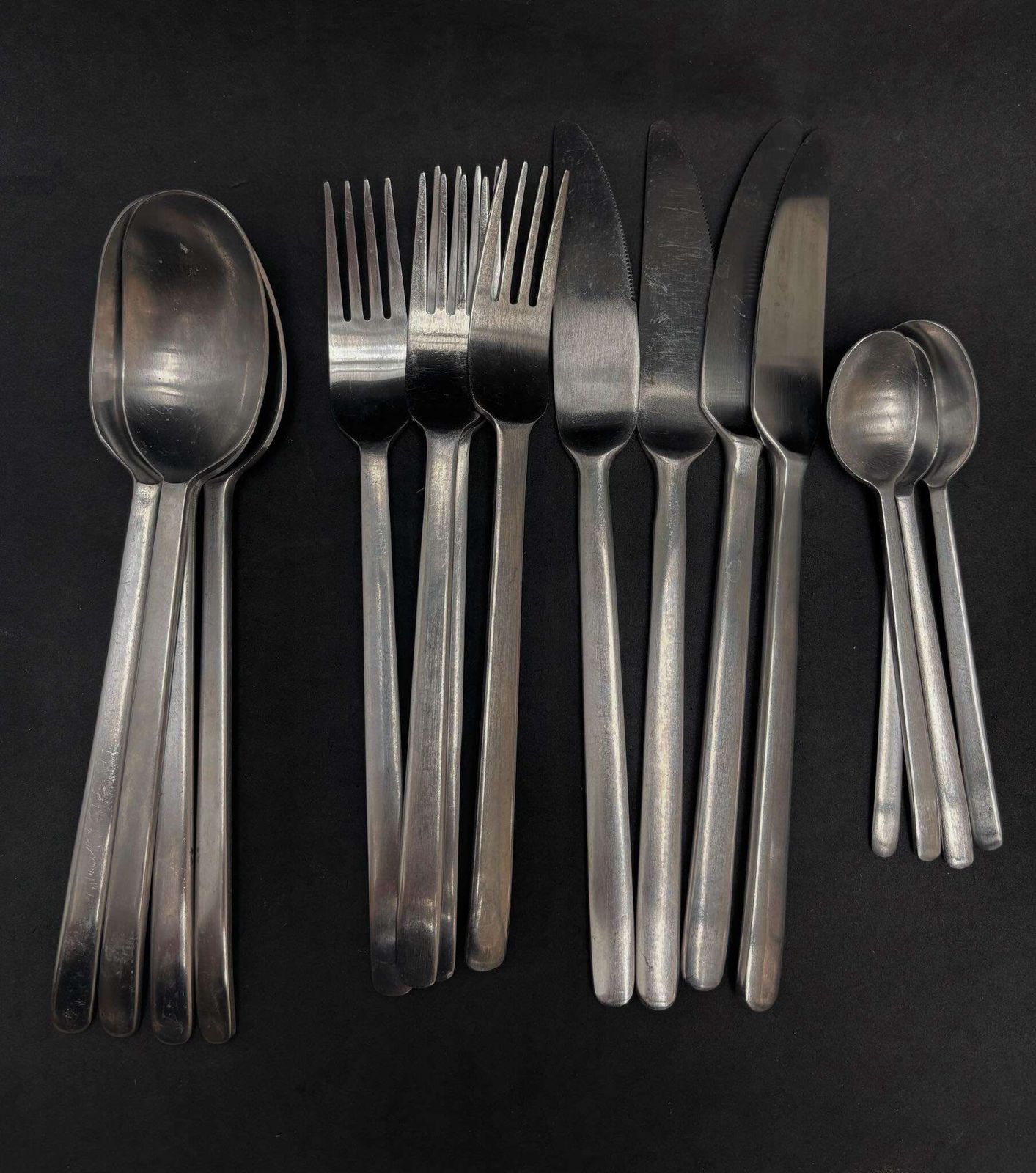 Vintage Ikea Data Bestek Roestvrij Staal Carl Gustaf Jahnsson Messen Vorken Soeplepels Vintage Jaren 90 Postmodern Design Dagelijks Bestek