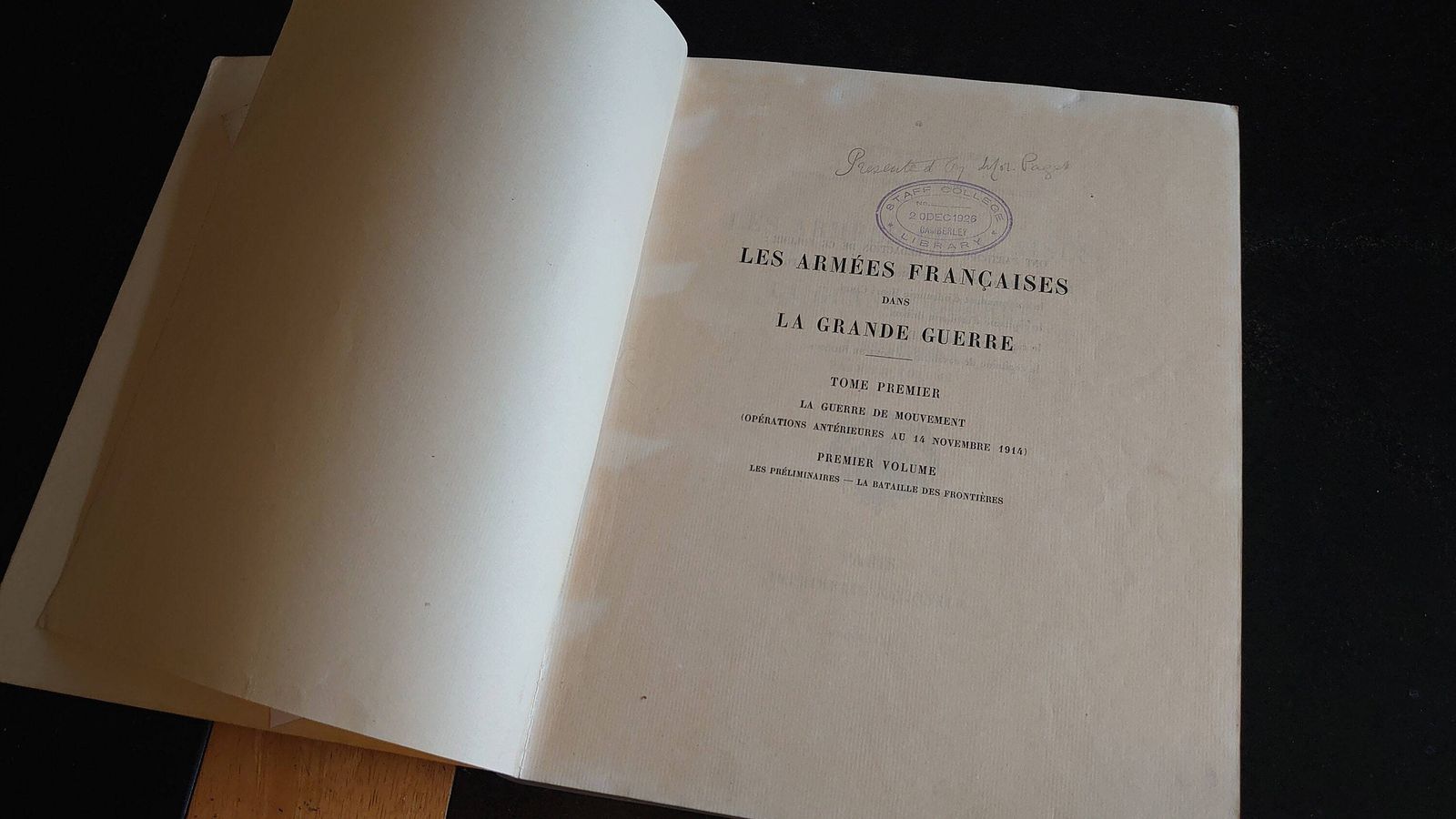Antique "Les Armees Francaises Dans La Grande Guerre"   Tome I   Volume I   Full Set (Book, Annexes & Maps) Very Good Condition   1925 photo 340.0