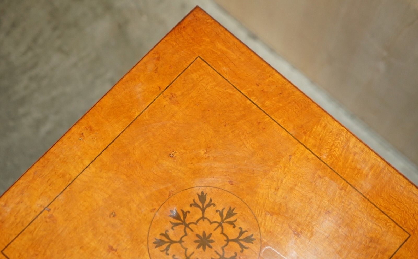 Fine Antique Sheraton Revival Burr Satinwood Revolving Bookcase Side End Table photo vinterior