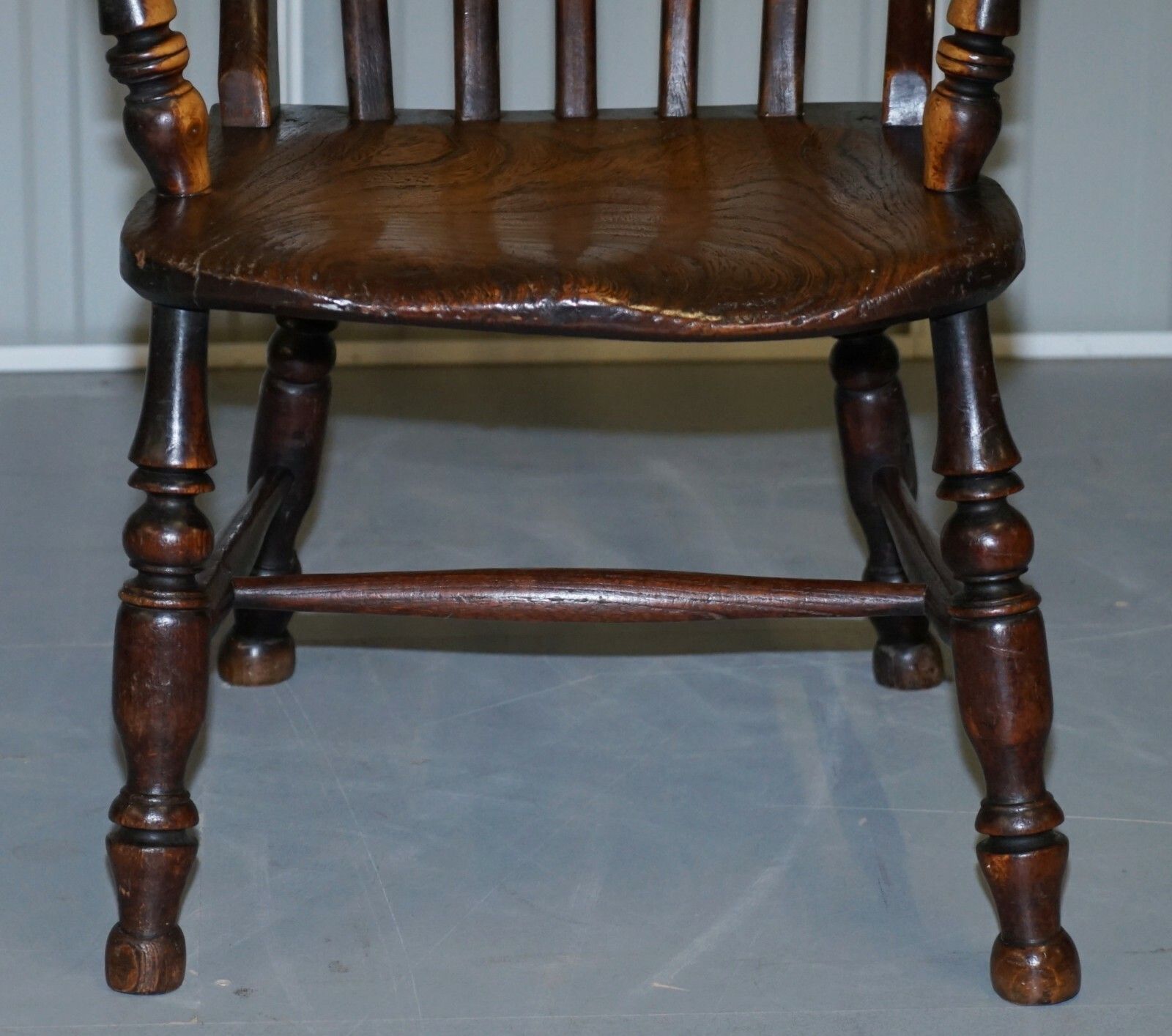 Original Paint Elm 19th Century Thames Valley Oxford Windsor Armchair Untouched photo buy