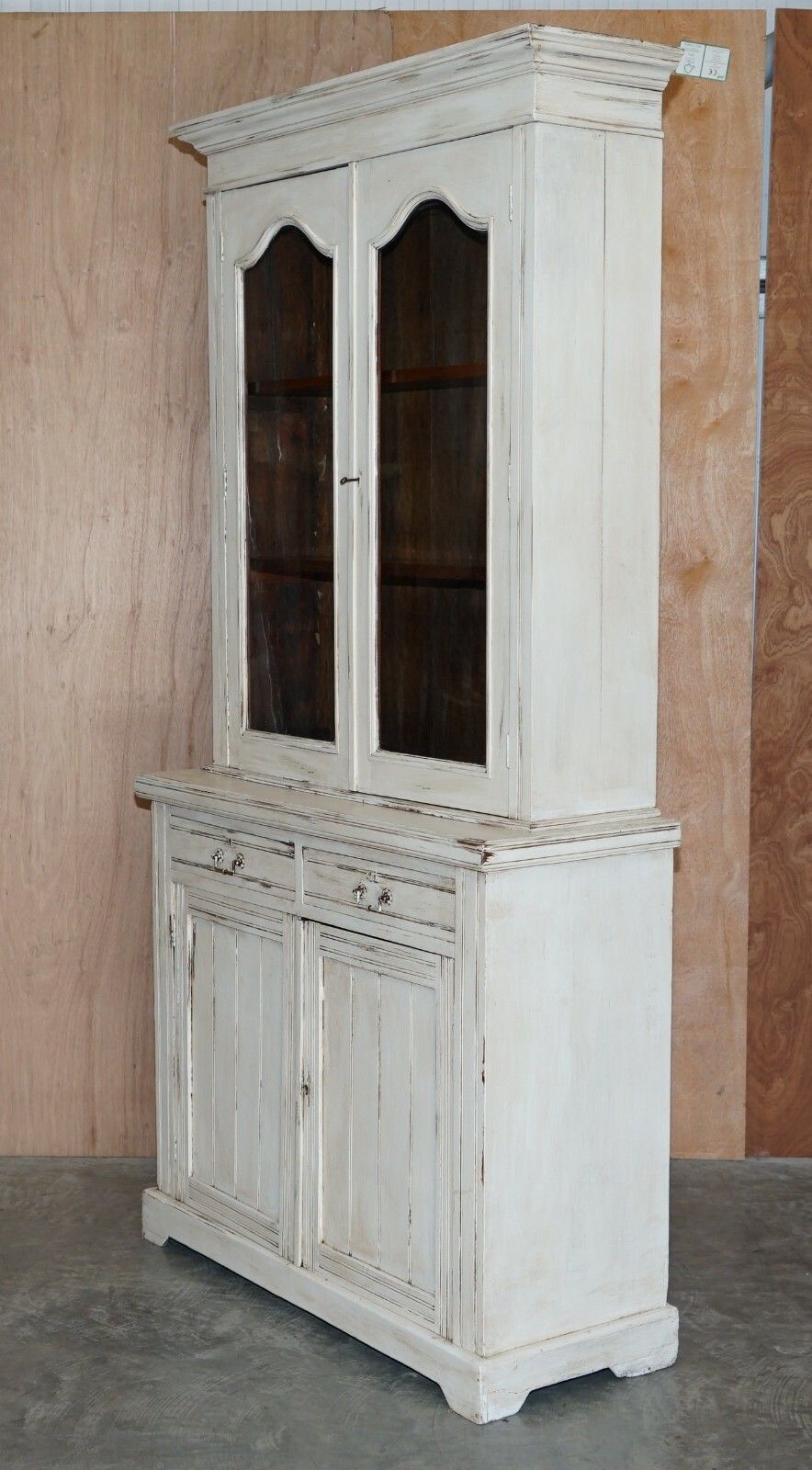 Furniture Lovely Antique Victorian Mahogany Hand Painted Cupboard Or Library Bookcase photo