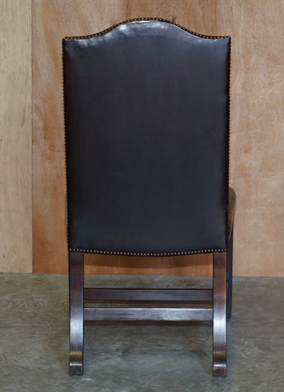 Furniture Rrp £4,170 George Smith Buttoned Side Occasional Office Desk Chair Brown Leather photo