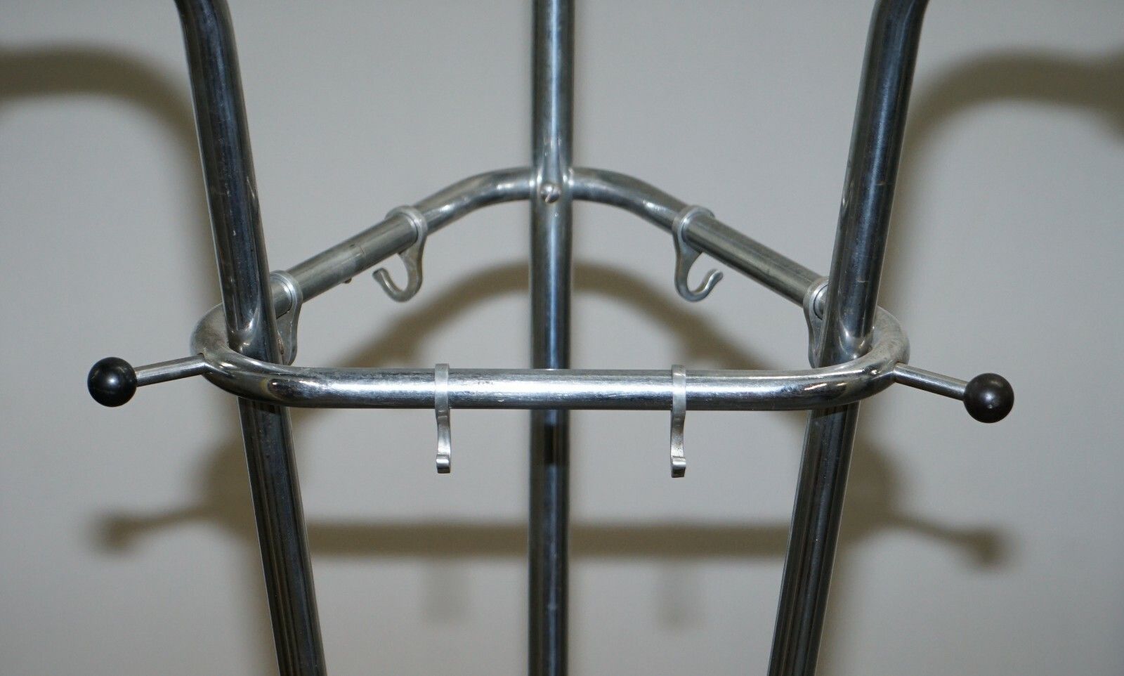 Original Military Steel Industrial 1930's Atomic Coat Rack Hat Stand Art Deco photo vinterior