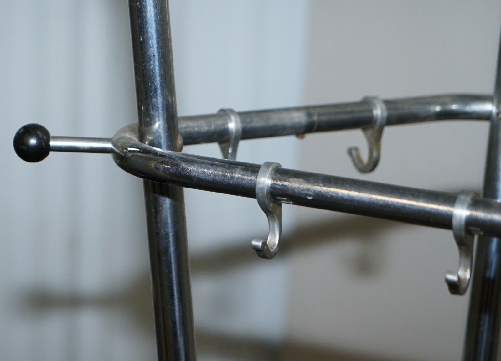 Original Military Steel Industrial 1930's Atomic Coat Rack Hat Stand Art Deco photo buy