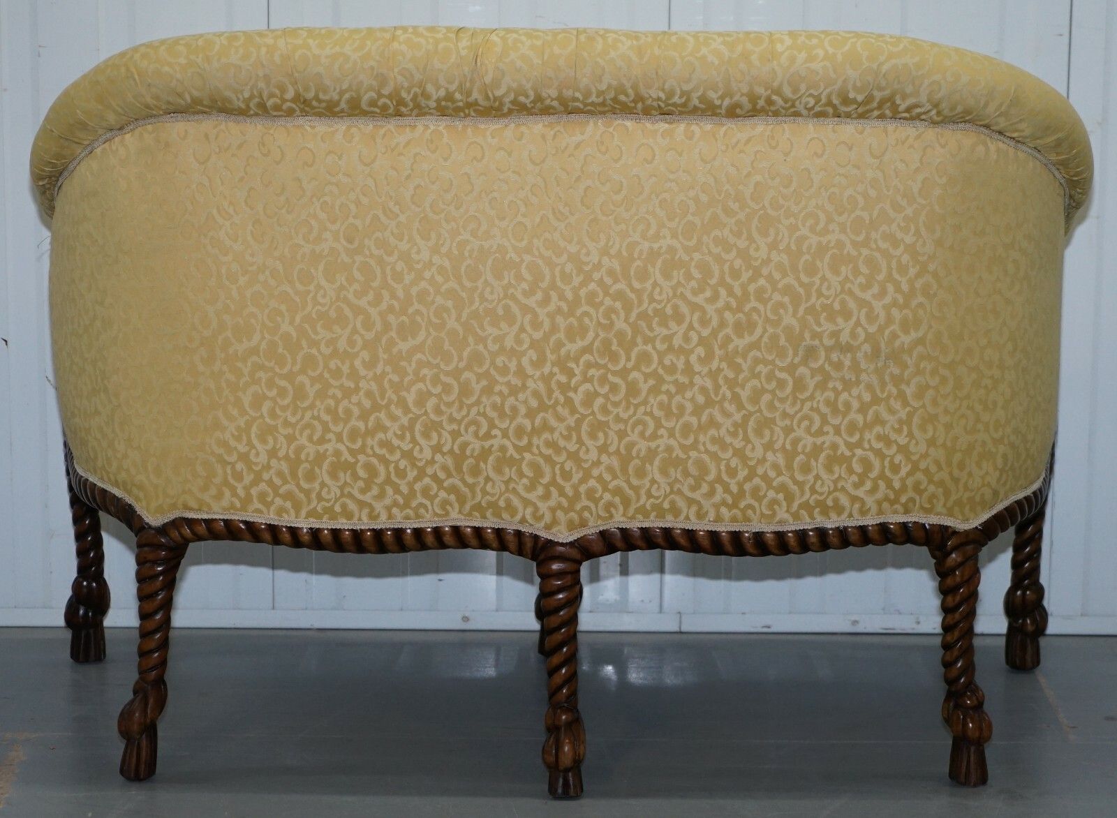 Rope Twist Napoleon III Style Suite Seating Armchair & Settee Chesterfield Sofa photo buy