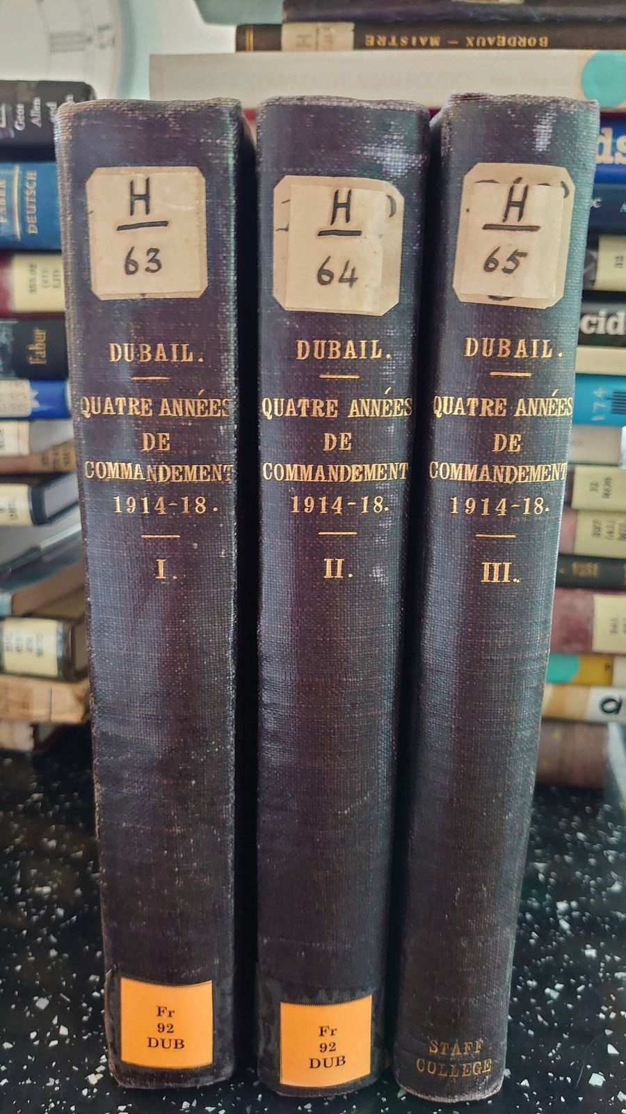 Four Years Of Command, 1914 1918 Campaign Journal. With A Portrait And Plans [Hardcover] Auguste Yvon Edmond Dubail