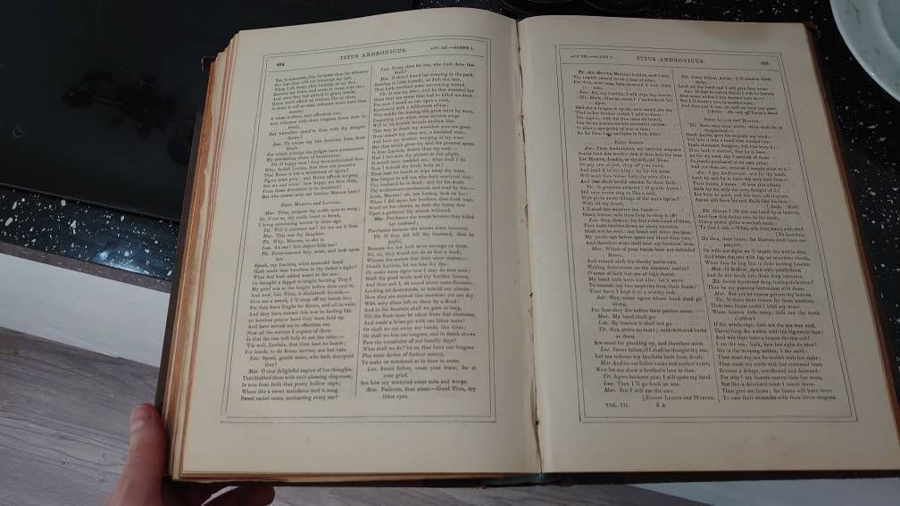 The Complete Works Of Shakespeare In Three Volumes   Comedies, Tragedies And Histories. photo furniture