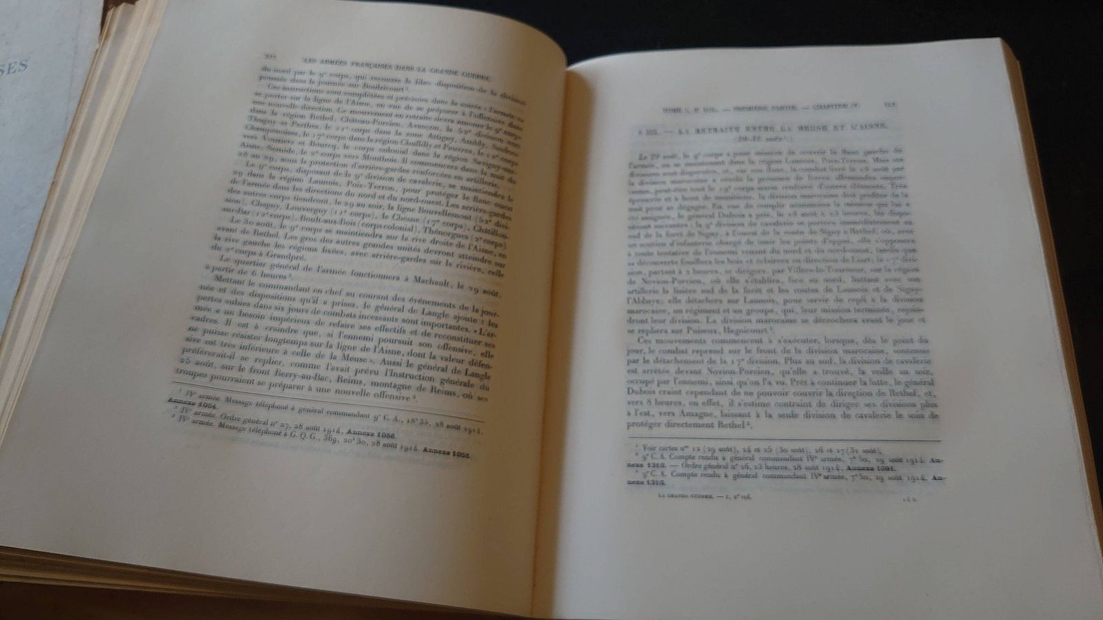 photo furniture Antique "Les Armees Francaises Dans La Grande Guerre"   Tome I   Volume II   Full Set (Commentary, Annexes & Maps)