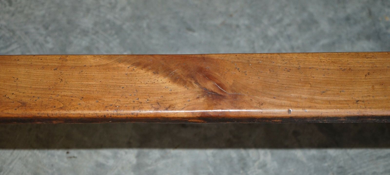 Pair Of Antique Victorian Fruitwood Trestle Benches For Long Dining Tables photo Furniture