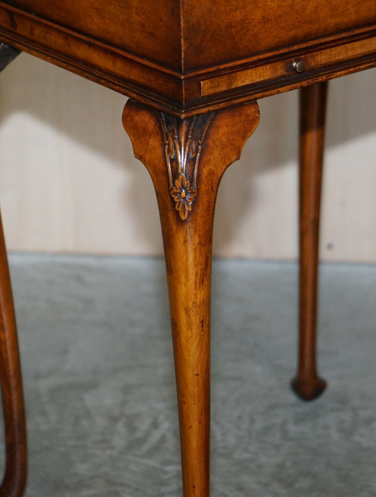 Exquisite Burr Walnut Jewellery Box Burr Walnut Side End Table With Glass Shelf photo buy