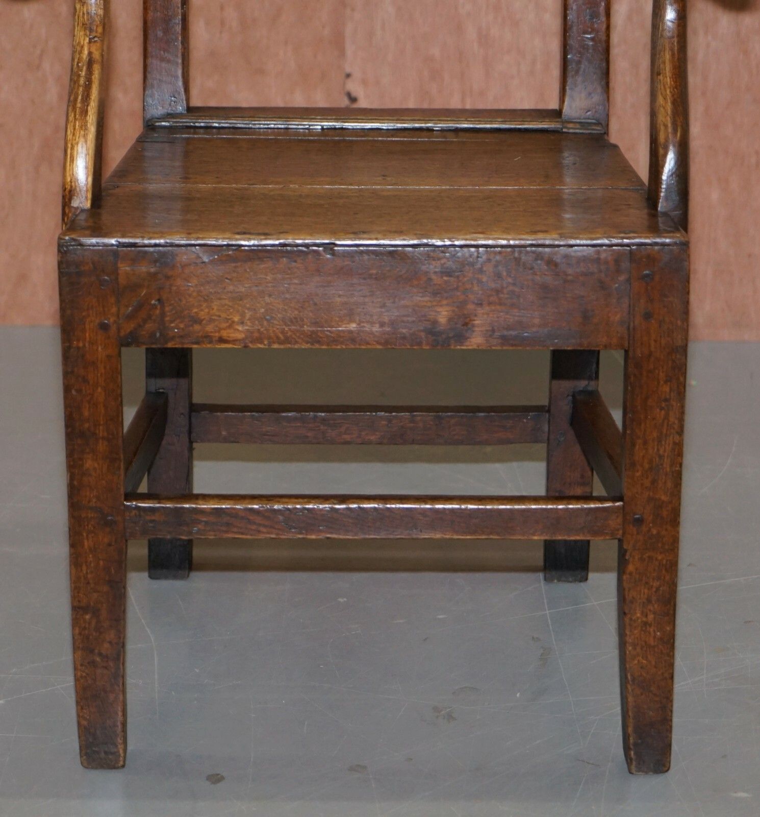 Lovely George II Circa 1760 Primitive Carver Armchair Original Period Repairs photo buy