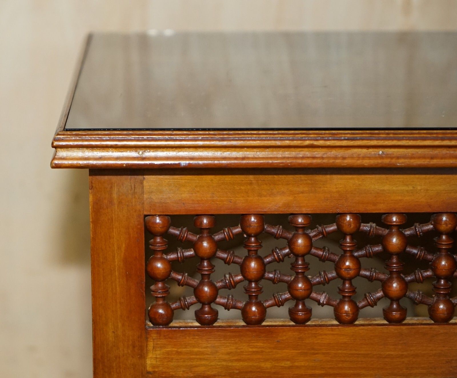 Nice 19th Century Hand Carved Liberty's London Moorish Side End Lamp Wine Table photo Furniture