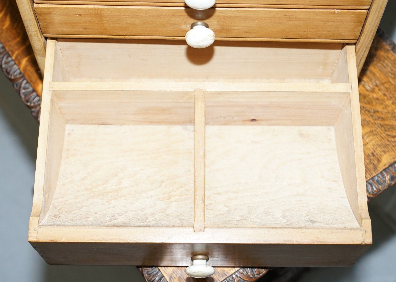Furniture Very Rare 1950's Rawl Plug Sales Cabinet With Till Drawers And Display Section photo