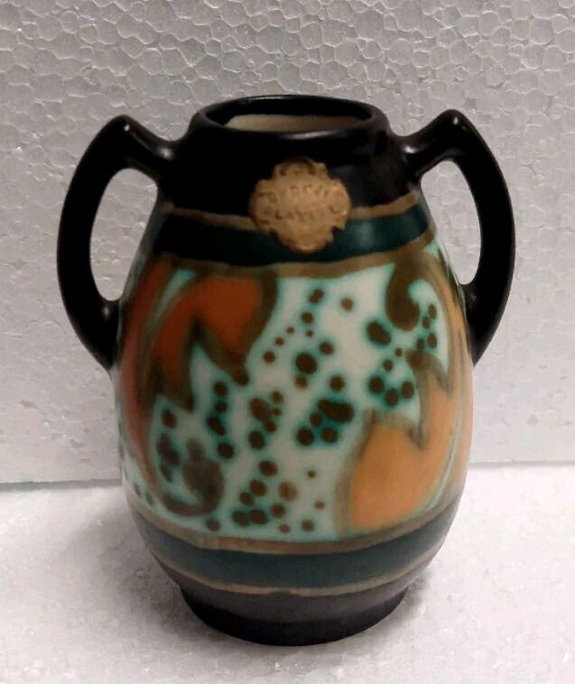 Ceramic Vase Montoise Bergen, , Belgium, Art Deco 1920 1930 photo furniture