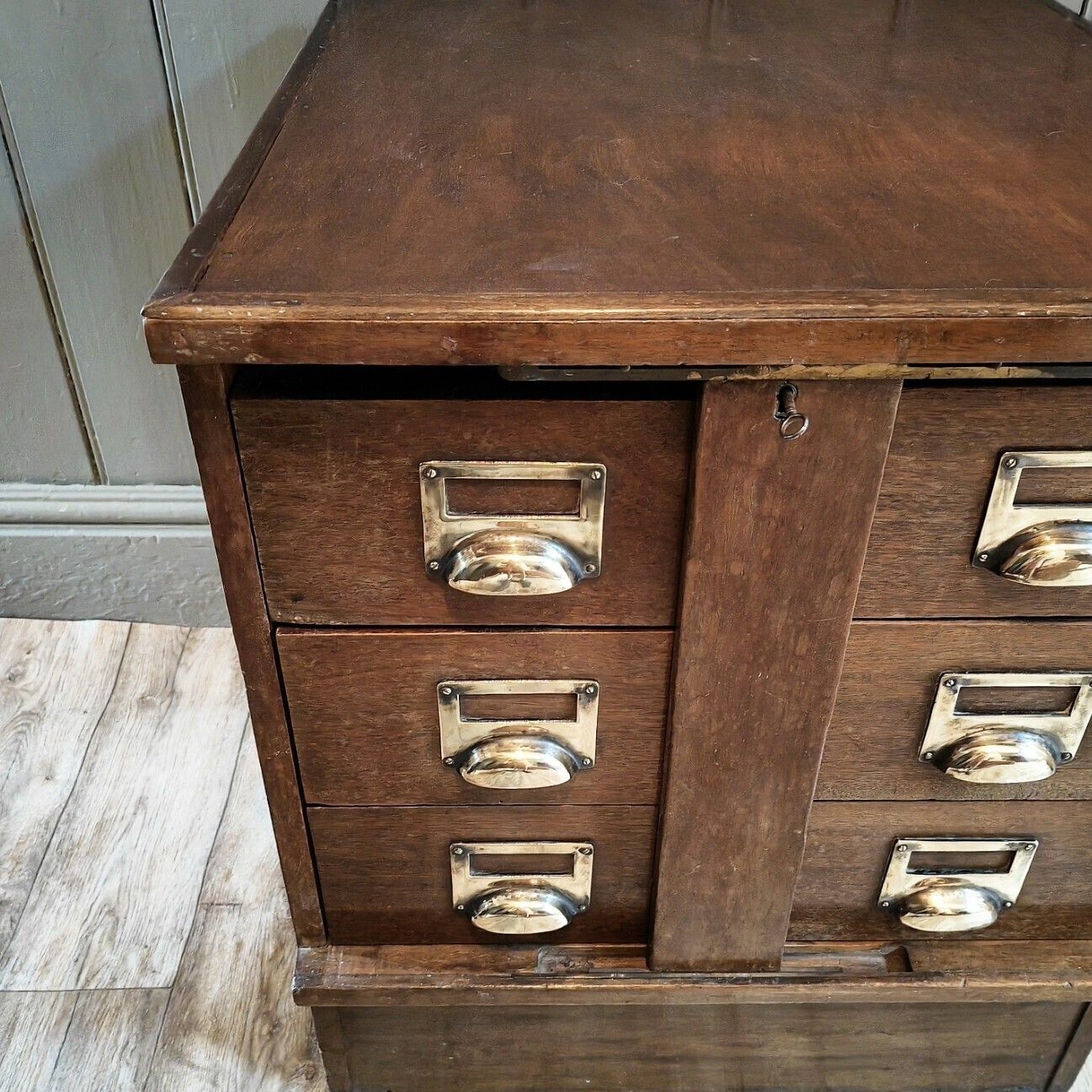 Antique Bank Teller Drawer's, 1940s photo furniture