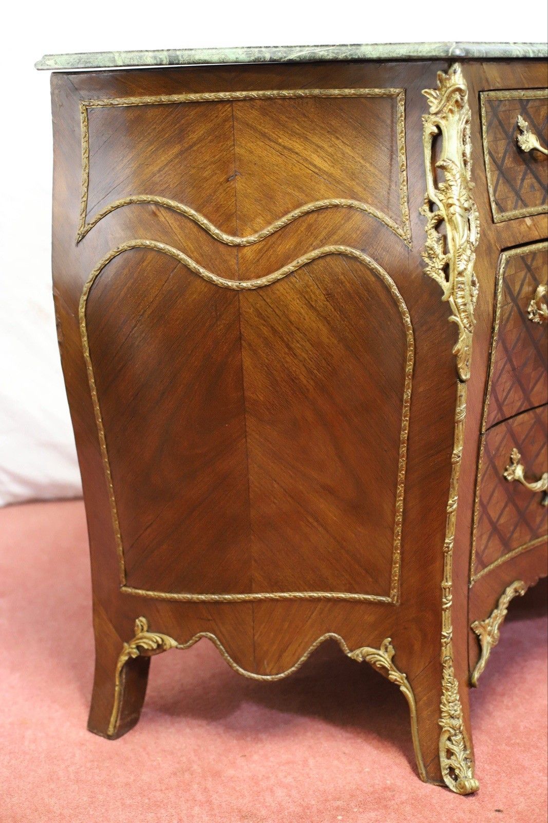 photo for sale Lovely Louis XV Style Chest Of Three Drawers & Marble Top