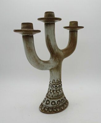 1233.0 Large Ceramic Sculptural Candleholder By Huguette Bessone Vallauris For Vallauris, 1950s photo