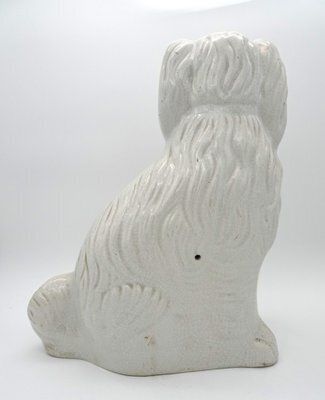 photo furniture Large Ceramic Staffordshire Mantle Dogs, 1850s, Set Of 2