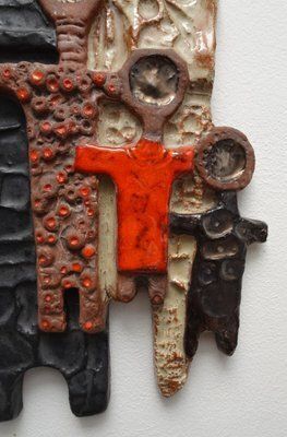 Belgian Ceramic Wall Art By Rogier Vandeweghe For Perignem, 1950s photo 685.0