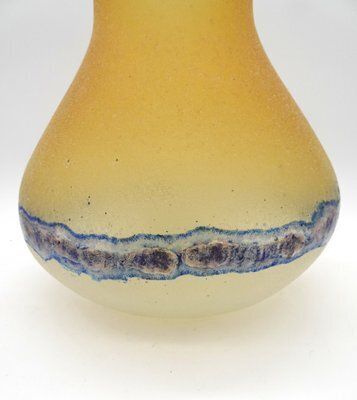 Art Glass Murano Vase In Scavo Technique By Alfredo Barbini, 1970s photo for sale