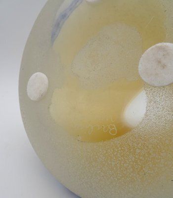 photo furniture Art Glass Murano Vase In Scavo Technique By Alfredo Barbini, 1970s