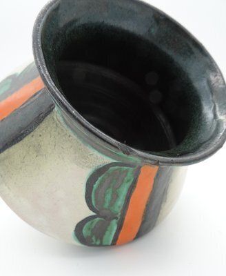 Art Deco Ceramic Vase By Friedrich Goldscheider For Goldscheider Manufactory, Vienna, Austria, 1930s photo Home Decor
