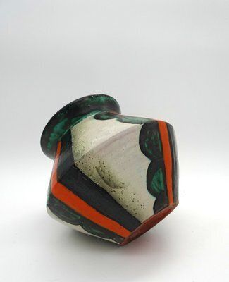 Art Deco Ceramic Vase By Friedrich Goldscheider For Goldscheider Manufactory, Vienna, Austria, 1930s photo vintage