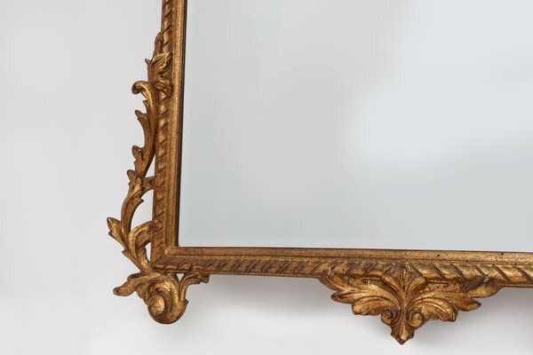 20th Century Large Baroque Gilt Mirror From Deknudt, Belgium, 1950s photo vinterior