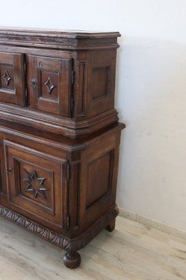 photo for sale Antique Cabinet In Walnut Wood, 1600s