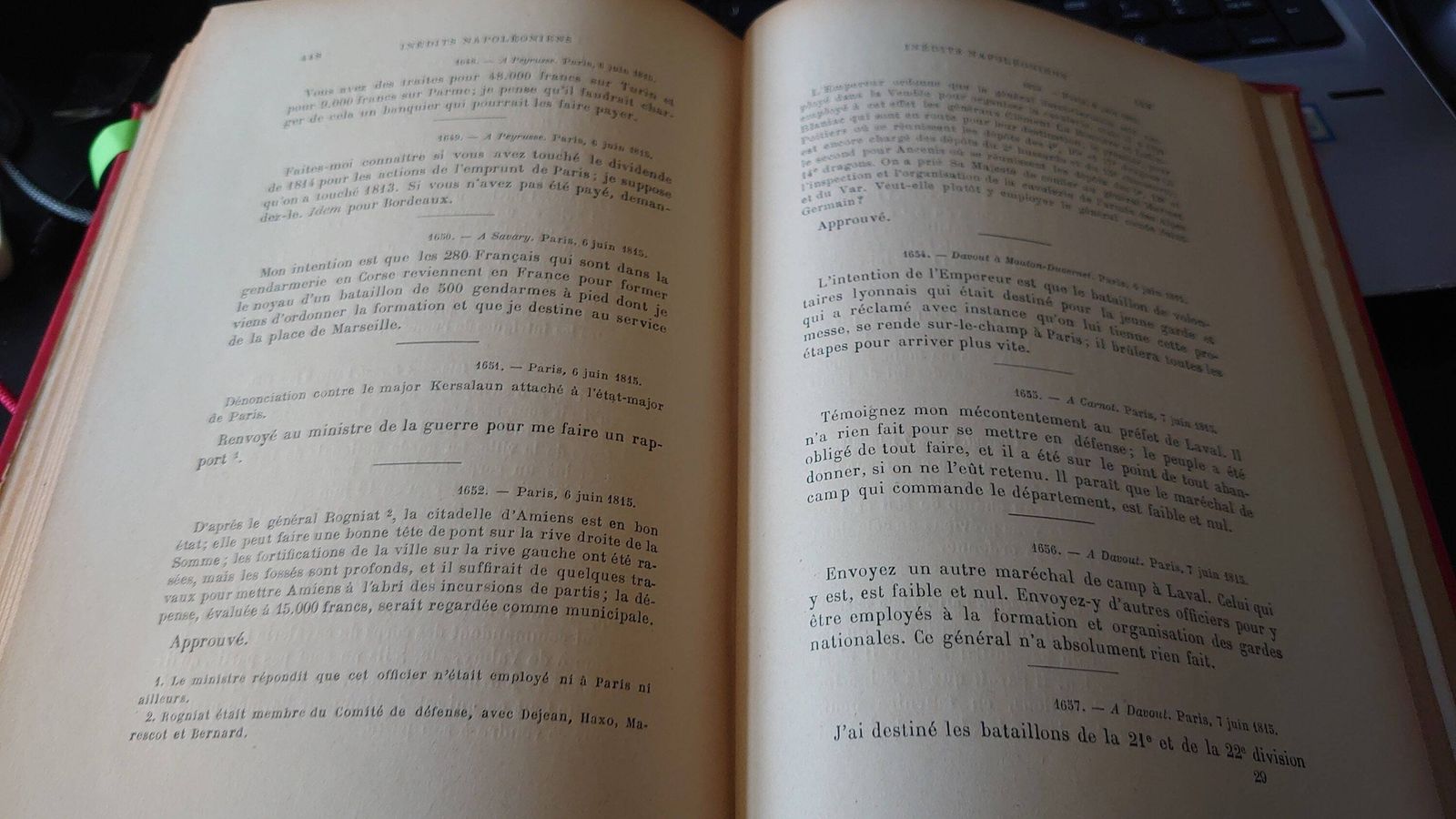 photo furniture Inédits Napoléoniens. Edited By Arthur Chuquet [Unknown Binding] Napoleon I And Arthur Chuquet, In French