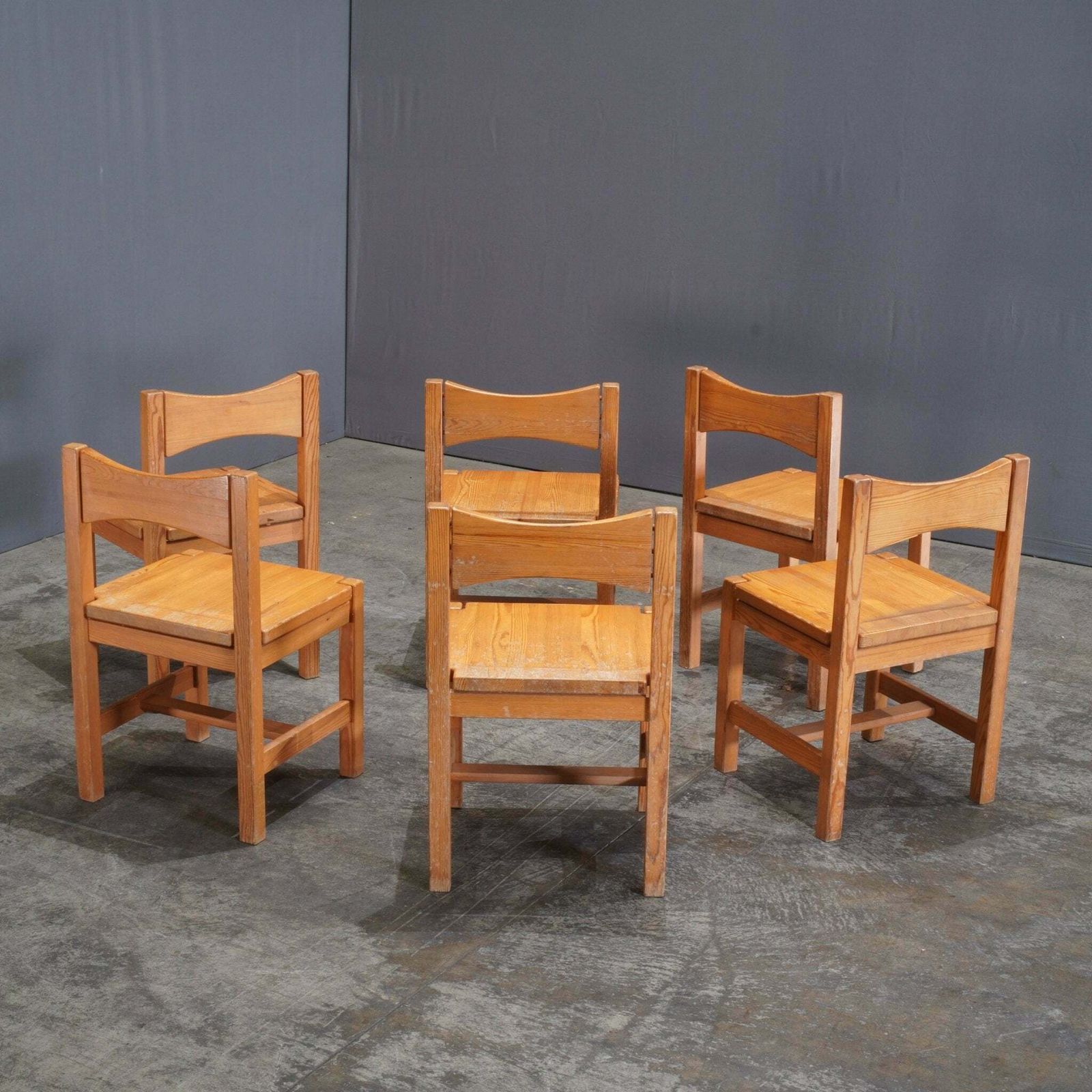 Furniture Vintage Hongisto Chairs By Ilmari Tapiovaara For Laukaan Puu, Set Of Five photo