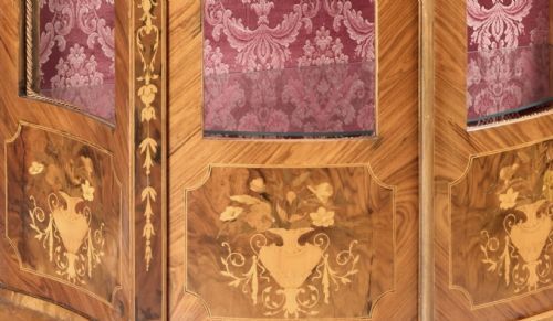 A Fine French Marquetry Inlaid Kingwood Vitrine photo furniture