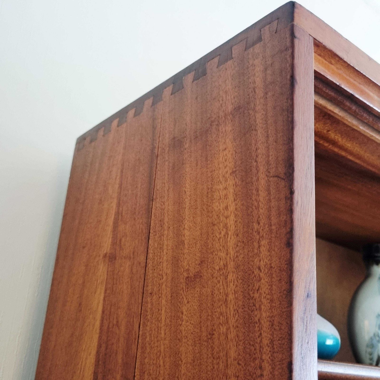 Large Teak Mcm Cabinet With Sliding Glass Doors By Morris Of Glasgow photo 399.0