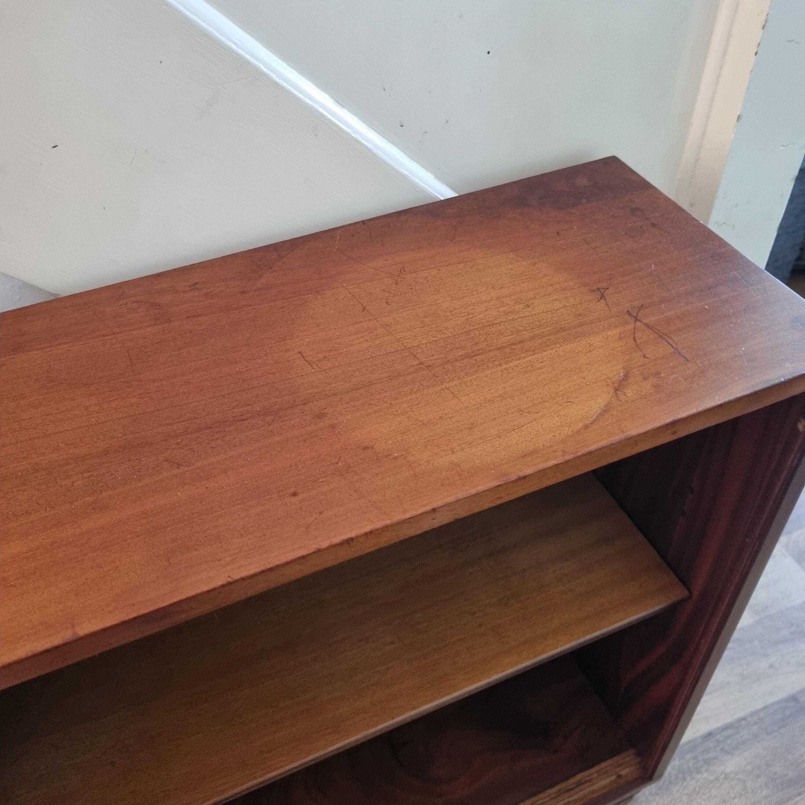 Large Teak Mcm Cabinet With Sliding Glass Doors By Morris Of Glasgow photo vintage